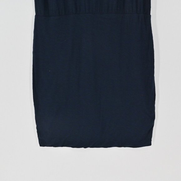 STANDARD JAMES PERSE Womens Blouson Dress Navy Lightweight Stretch Size XL $225 - Picture 4 of 10